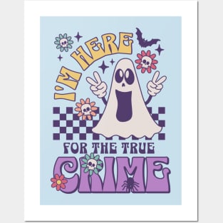 True Crime Ghost Tee Design - Spooky Cute  Style Posters and Art